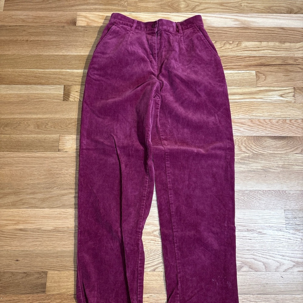 L.L. Bean Women's Corduroy Pants in Rich Burgundy Sz 8P